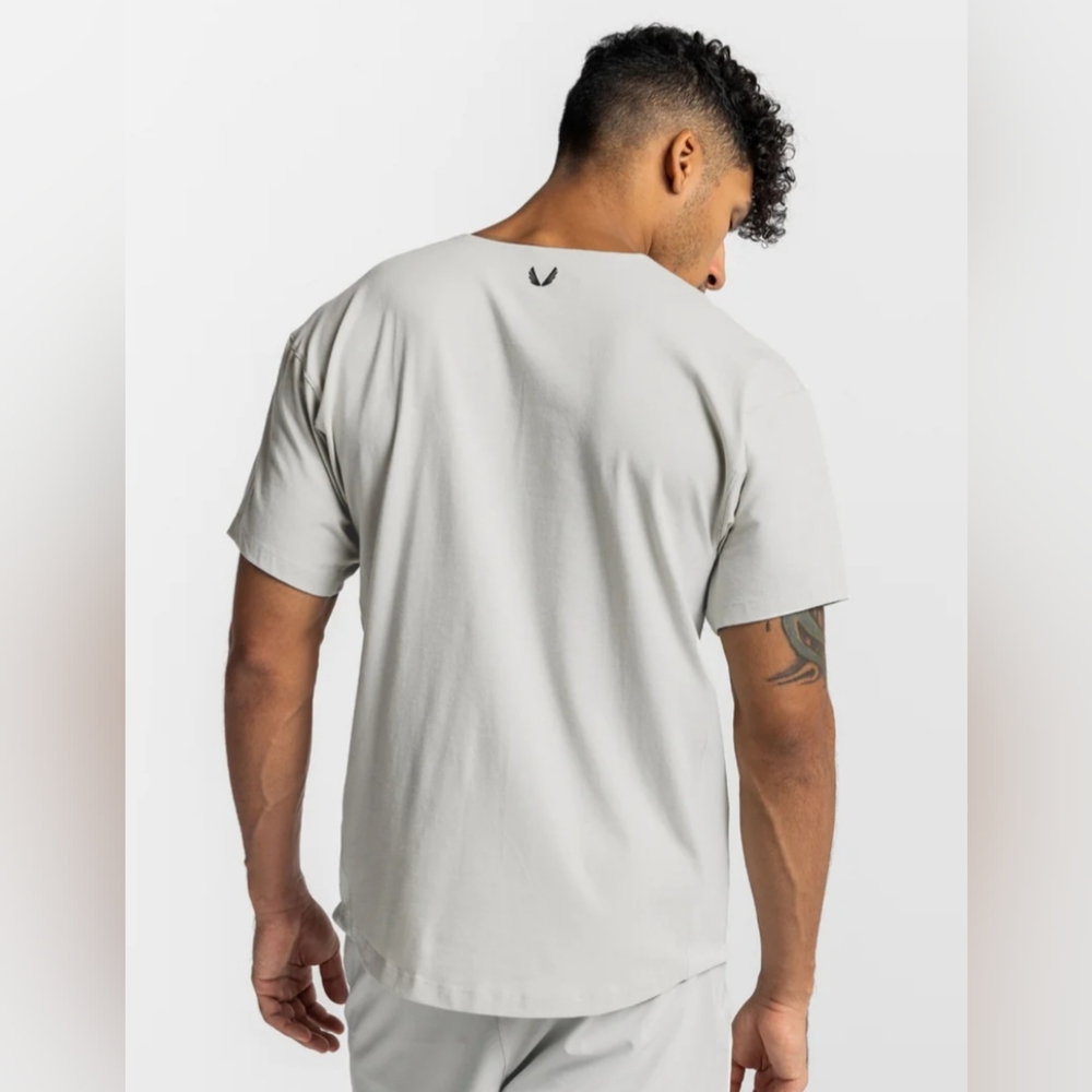 ASRV 0612. COTTONPLUS™ VENTED TEE - STONE